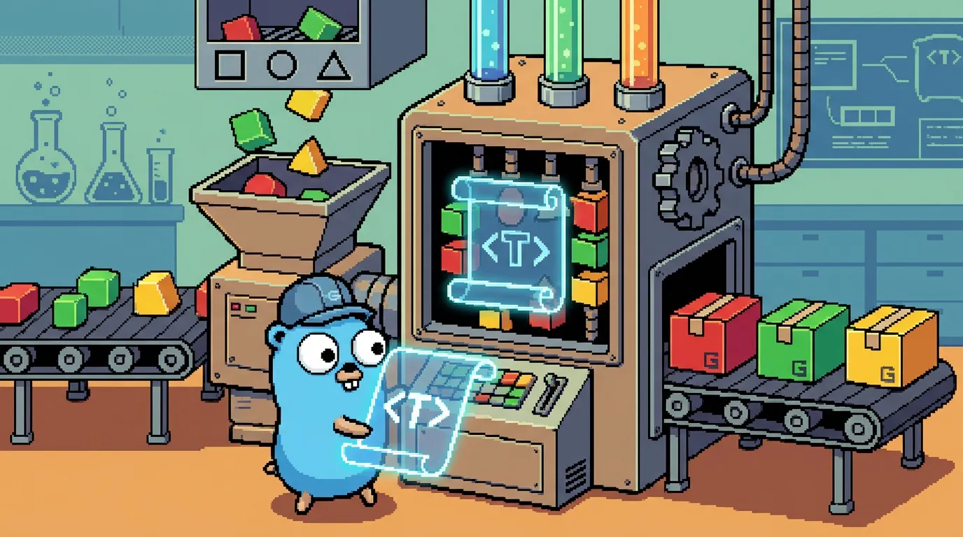 Learn Go generics with compiling examples covering constraints, type inference, comparable values, generic data structures, and common mistakes.