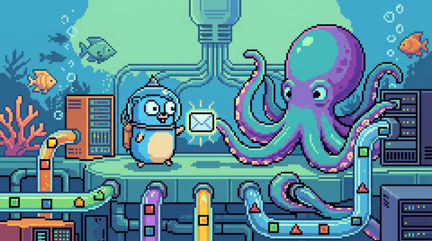 A look at Octo Matter's Go service architecture: Gin routing, service boundaries, MySQL repositories, LLM function calling, and safe async notification delivery.