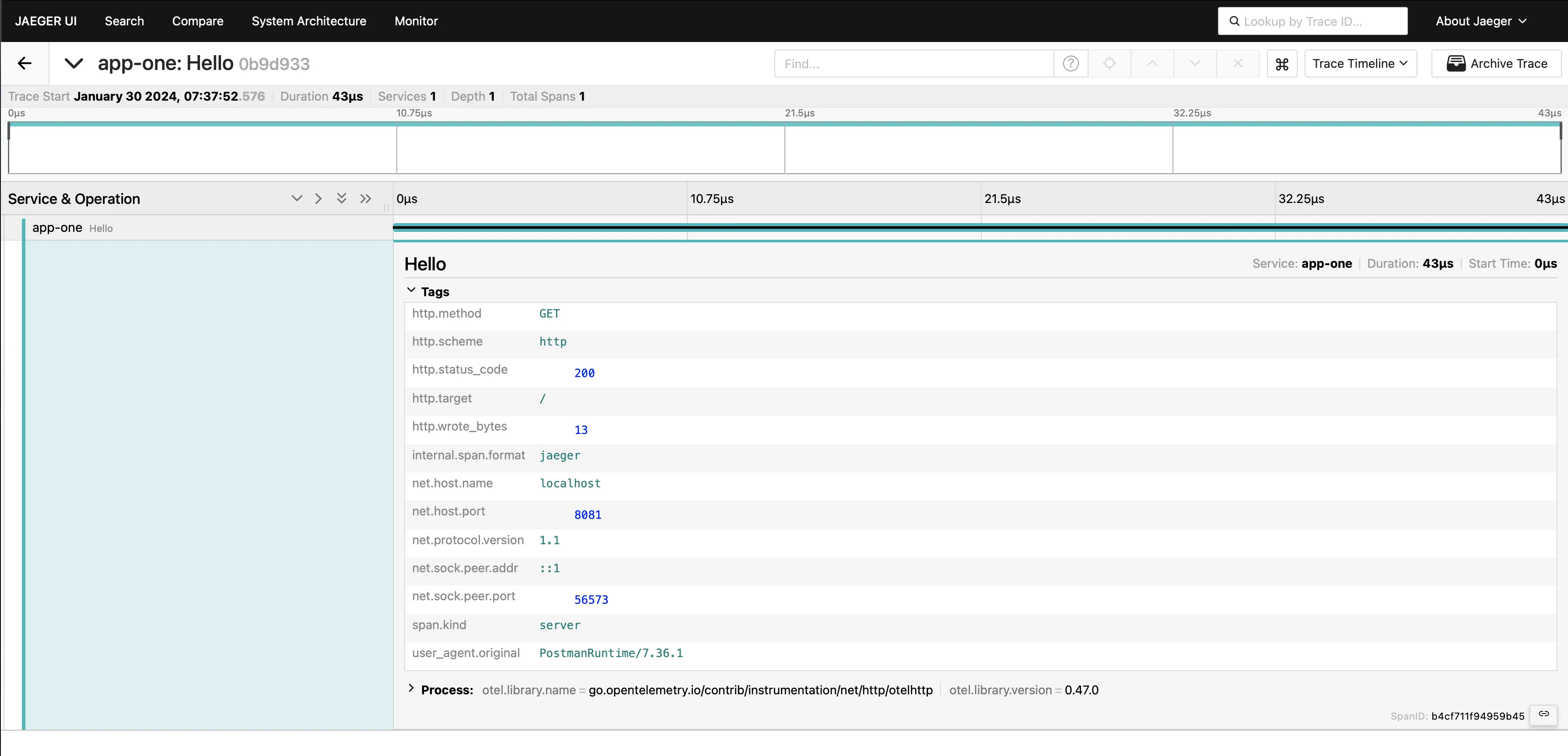 The Trace UI